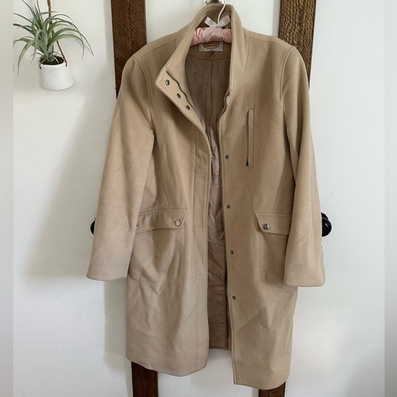 Vintage Talbots Italian Fabric 100% Wool Peacoat FLAWS PLEASE READ - Picture 4 of 11